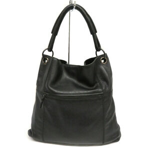 Bottega Veneta Shoulder Bag Black Leather One Handle Handbag